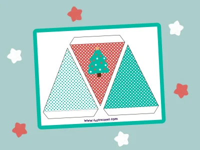 Banderines de arbolito Navideño