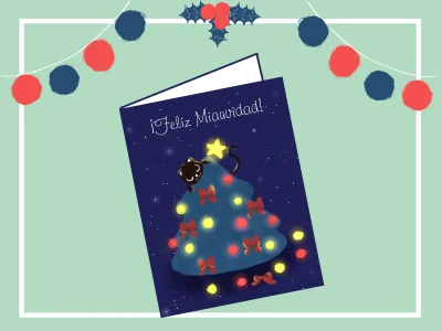 Tarjeta Feliz Miauvidad