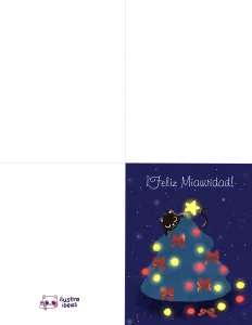 tarjeta feliz miauvidad