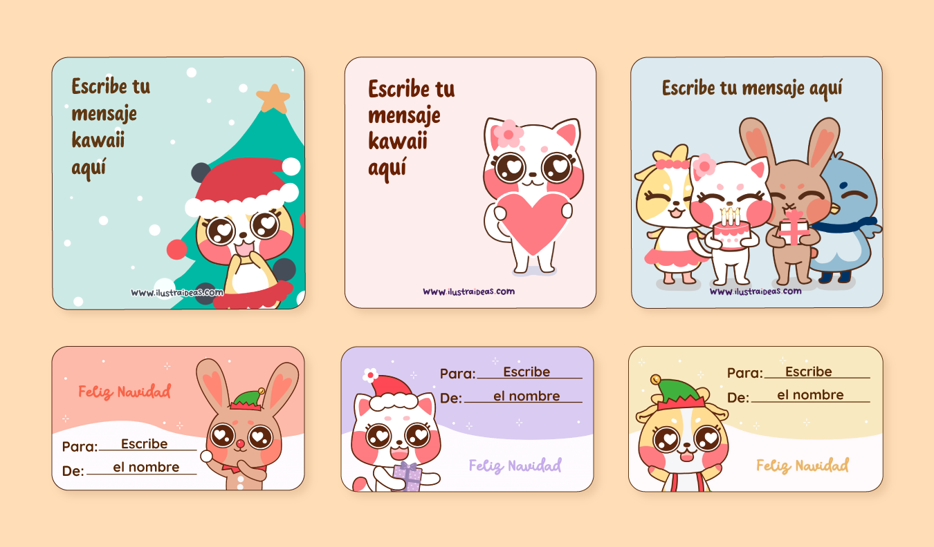 Ejemplos de tarjetas personalizadas