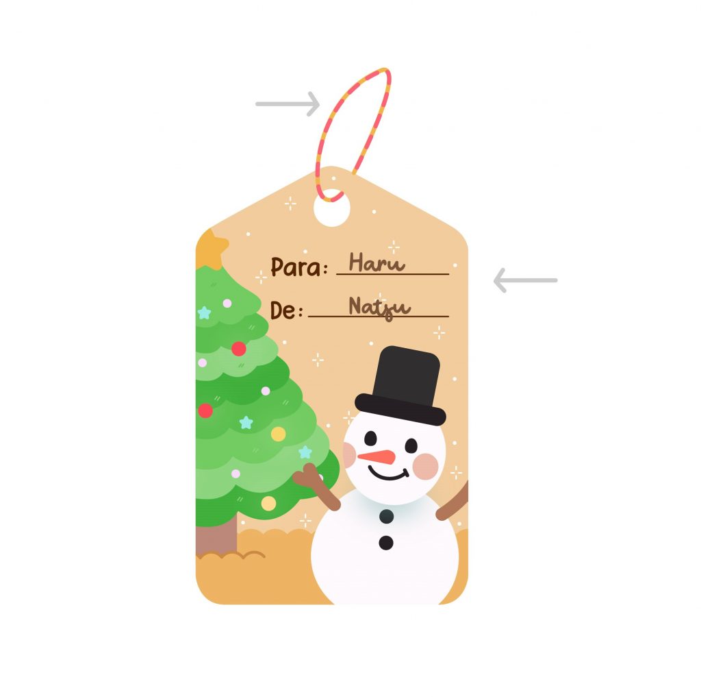 Tarjetas navideñas kawaii N°1