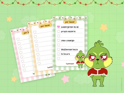 3 Memo pads del Grinch