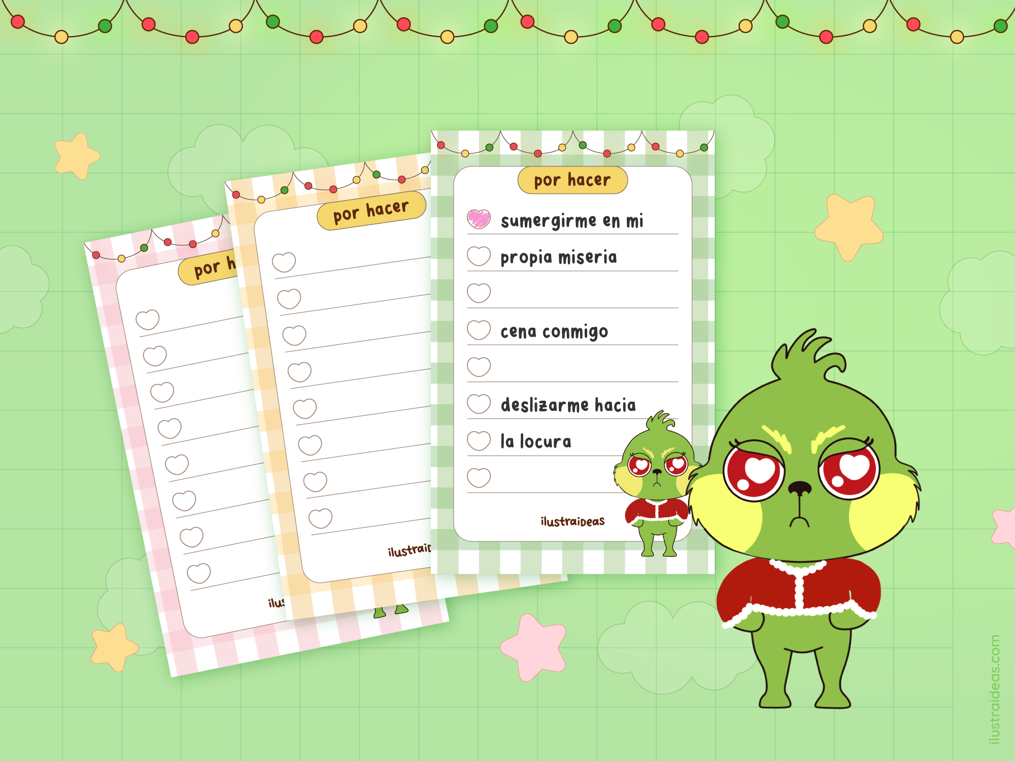 Memo pads del Grinch