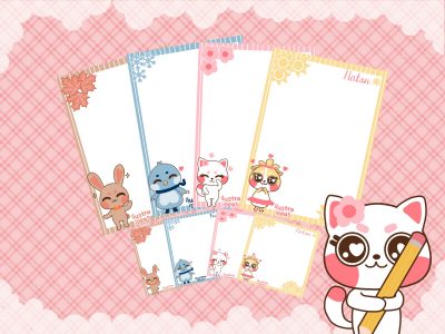 Esquelas y post it de Haru y sus amigos