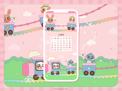 Calendario wallpaper de junio 2022