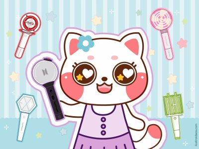 Separadores de páginas n°4: lightstick kpop