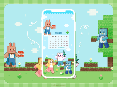 Calendario wallpaper de agosto 2022 | Descargable gratis