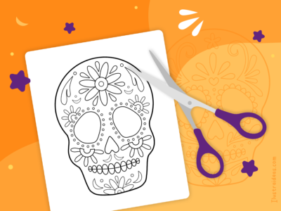 Calaveritas para colorear ❘ Día de Muertos