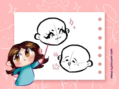 Cómo dibujar chibi - Parte 1: Cabeza y rostro