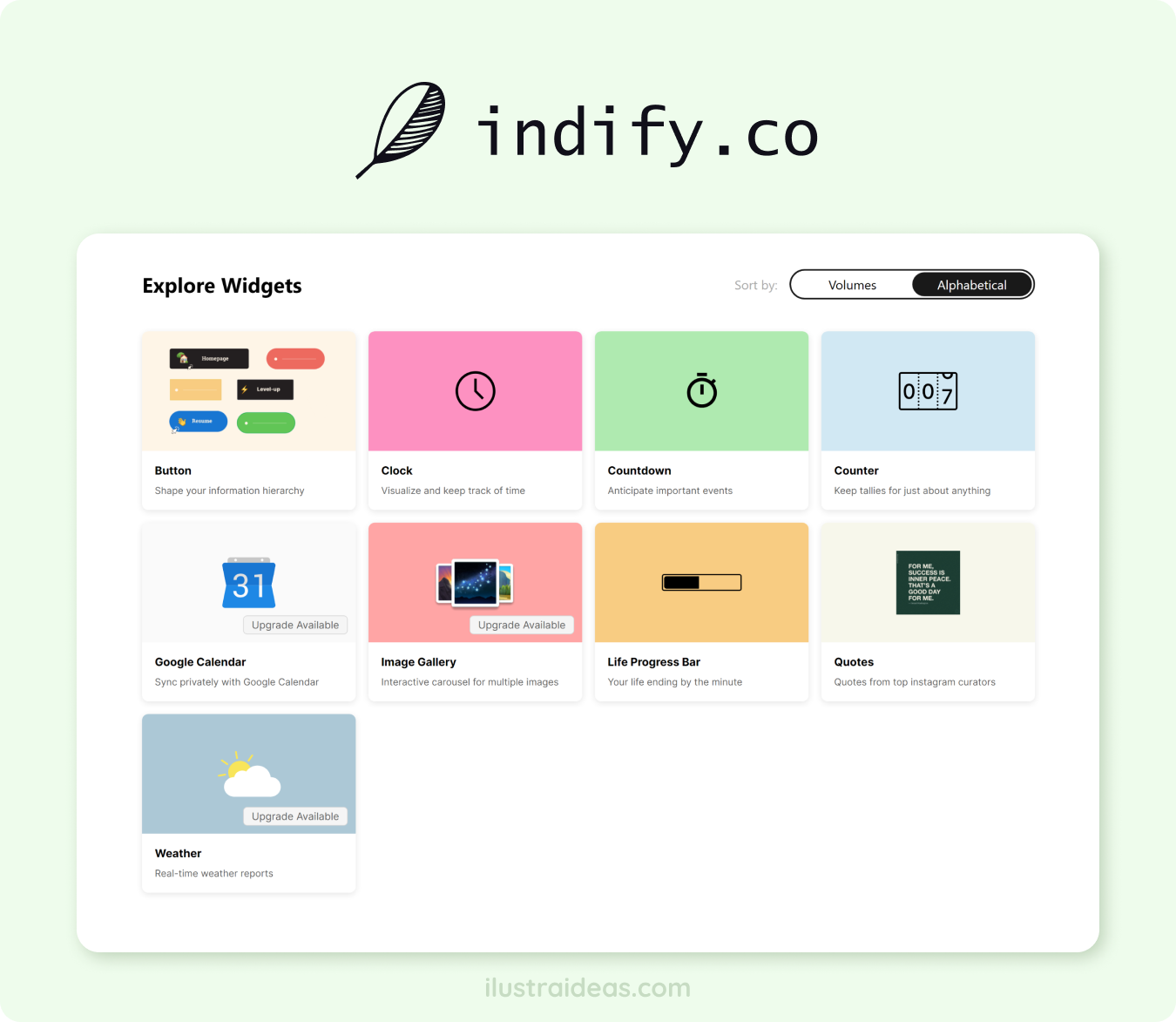 Captura de pantalla de Indify.co