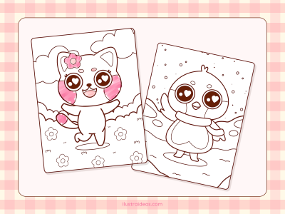 Dibujos para Colorear #01 ∣ Ilustraideas