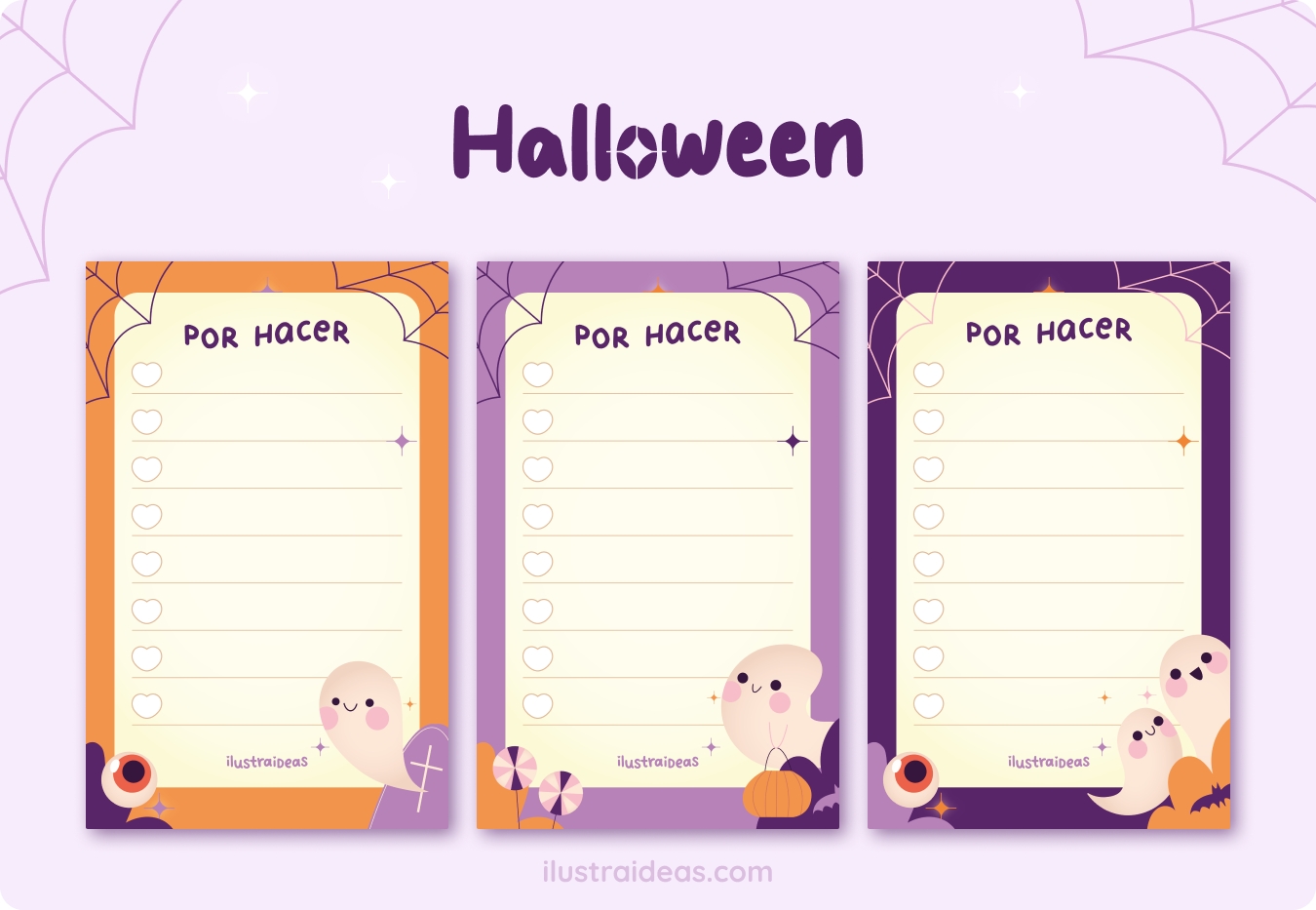 memopads de temática de halloween