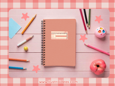 Etiquetas escolares de fresas