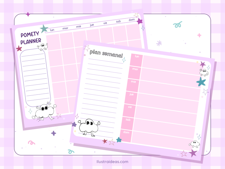 Planner Rosa - Ilustraideas